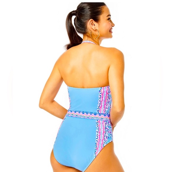 Lilly Pulitzer Anthea One-Piece Swimsuit Multi Seaside Shindig size 12 NWT - Picture 3 of 12